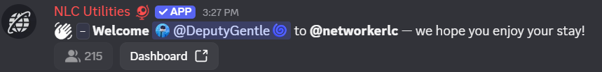 Welcome Message