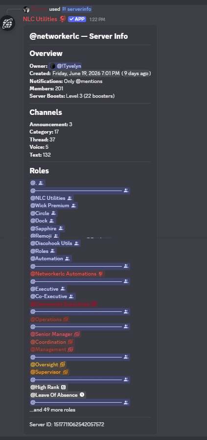 Serverinfo Command